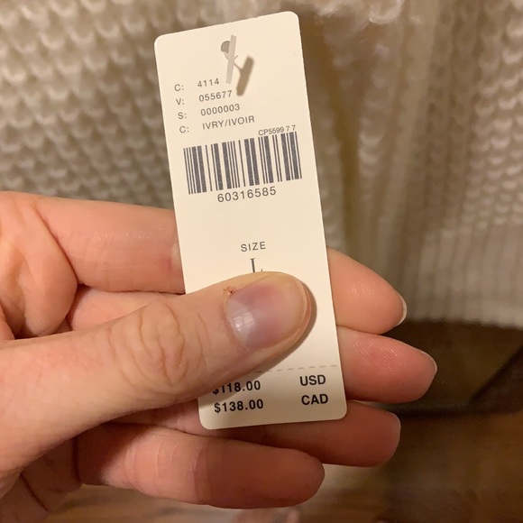 NWT Anthropologie ivory sweater Maeve - Picture 6 of 6